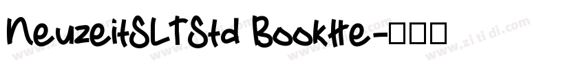 NeuzeitSLTStd BookHe字体转换